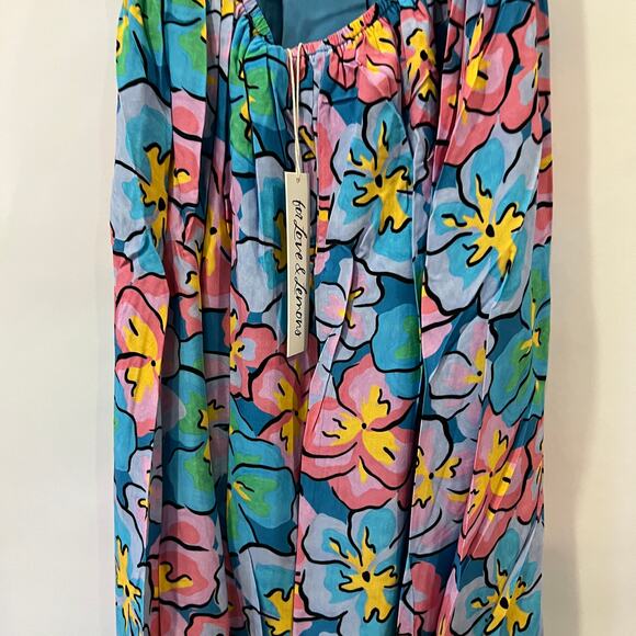For Love & Lemons Yasmin Open-Back Floral Maxi Dress Size M - Picture 6 of 10
